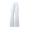 thumbnail image 5 of EDFBUYKRS Female Women Pants Casual Womens Cargo Pants Tall 34 Inseam Women Lined Sweatpants Wide Straight Leg Pants Bottom Sweatpants Joggers Pants Workout High Waisted Yoga Pants with Pockets Xxl, 5 of 6