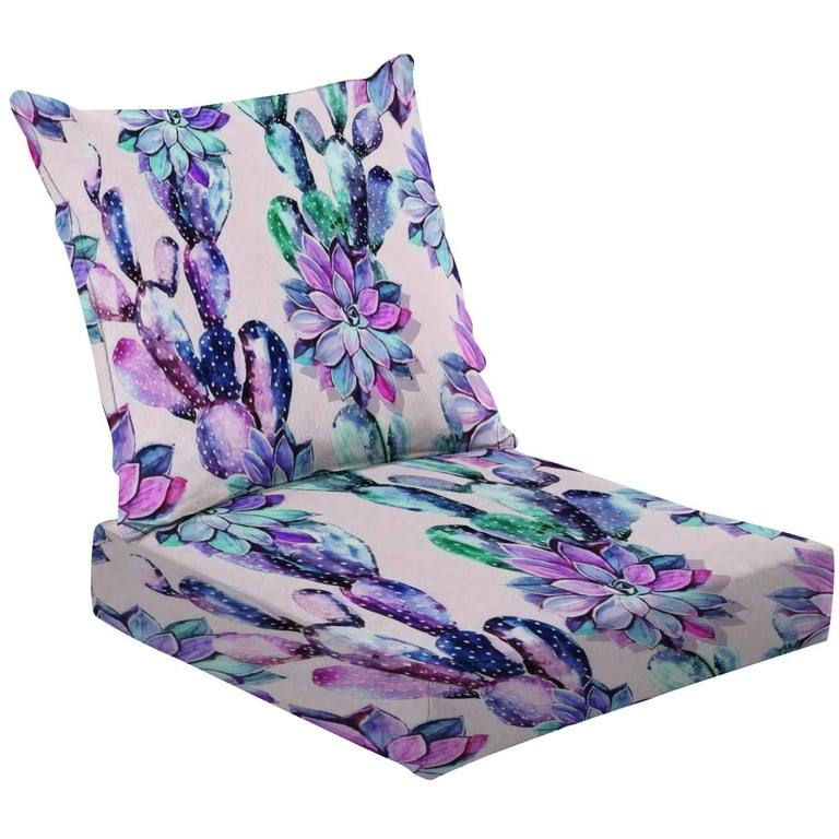 Purple outdoor seat online cushions