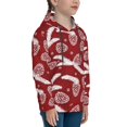 thumbnail image 3 of Kdxio Christmas Holiday Pinecone Pattern Boys Athletic Unisex Boys Girls Hoodie with Pocket Sweatshirts-Medium, 3 of 6