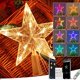 thumbnail image 1 of wonima02 Christmas Tree Topper Star Crystal, Color Changing Christmas Tree Decorations with 80 Modes, APP & Remote Control, for Home Bar Garden USB Xmas Tree New Year Holiday Decoration, 1 of 1