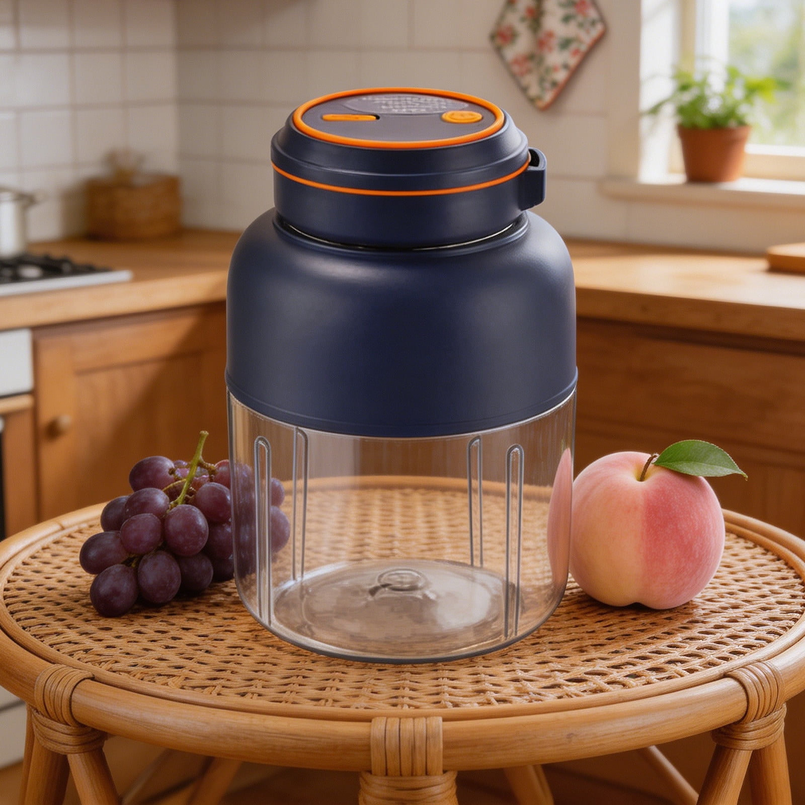 Eolstice Portable Fruit Juicer, Ice Crushing Blender, Powerful Blades, Mixing Stirring Machine, Small Juice Extractor, Personal Blender, Smoothie Maker, Ice Crusher