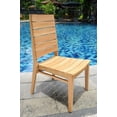 thumbnail image 3 of 9-Piece Teak Dining Set: 117" Rectangle Extendable Table + 8 Charleston Stacking Armless Chairs, 3 of 14