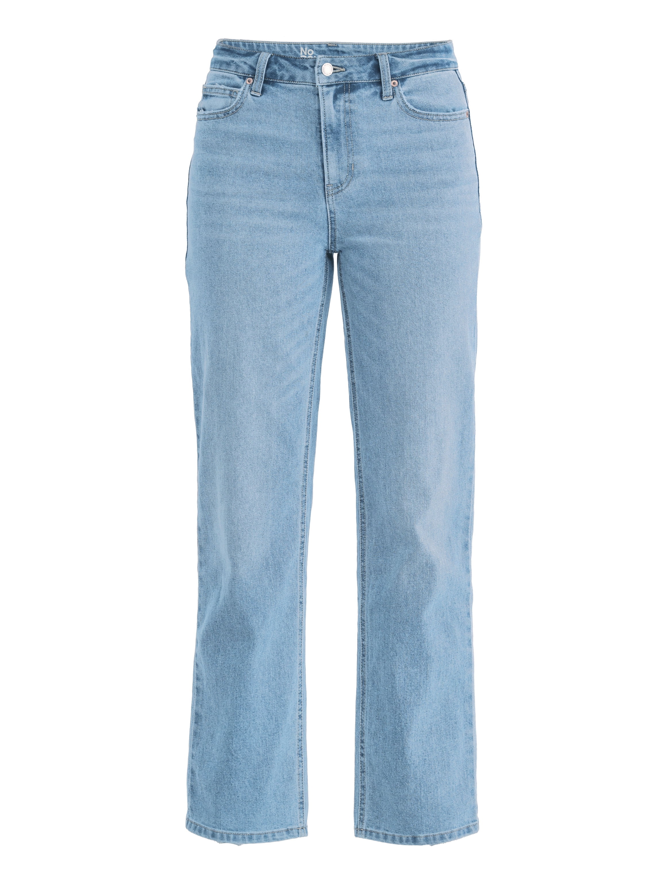 No Boundaries Women's Plus High-Rise Straight Leg Jeans, 30” and 32" Inseam, Sizes 00-24W
