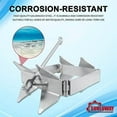 thumbnail image 4 of 20 lBS Box Anchors, Box Anchors Fits Boats 18 to 30 Feet, Galvanized Steel Folding Anchor, Box-Style Offshore Boating Anchor$$Watercraft, 4 of 7