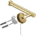 thumbnail image 5 of Soporte de papel higiénico Soporte de papel higiénico montado en la pared Soporte de papel higiénico Tornillo 12CM Soporte de papel higiénico Acero inoxidable cepillado (latón cepillado) JAMW Sencillez, 5 of 5