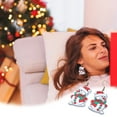 thumbnail image 1 of Xihbxyly En venta Colgantes de Navidad en reno, gorro de copo de nieve acrílico de color, pendientes de muñeco de nieve, pendientes de árbol de Navidad para mujer, elementos esenciales para festivale, 1 of 6