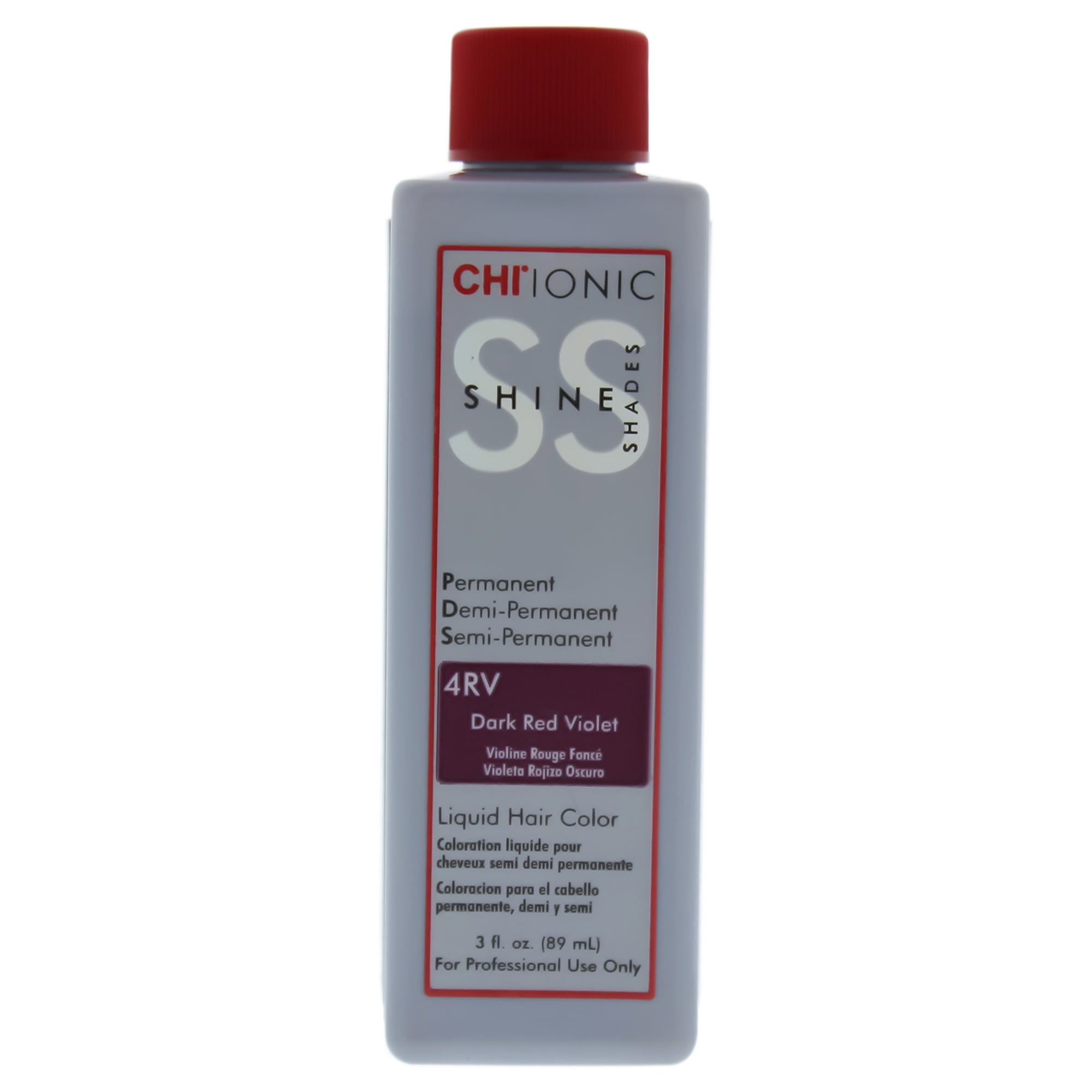 Chi Chi Ionic Shine Shades Liquid Hair Color 4rv Dark Red