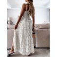 thumbnail image 5 of Coduop Women Sleeveless Hollow Out Floral Split Romper Dress Lace Playsuit Sundress, 5 of 6