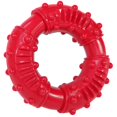 thumbnail image 1 of - Anillo para masticar, juguetes para perros, juguetes indestructibles de caucho natural para perros (rojo), 1 of 5