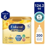 Enfamil NeuroPro Baby Formula, Milk-Based Infant Nutrition, MFGM* 5-Year Benefit, Expert-Recommended Brain-Building Omega-3 DHA, Exclusive HuMO6 Immune Blend, Non-GMO, 124.2 oz