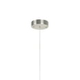 thumbnail image 5 of Aspen Creative 61067-1 Adjustable LED One-Light Hanging Mini Pendant Ceiling Light, Contemporary Design in Brushed Nickel Finish, Metal Shade, 4 3/4" Wide, 5 of 5