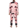 thumbnail image 7 of Salouo Chibi Axolotl Sakura Fantasy Print Button-Front Long Sleeve Pajama Set for Men, Soft 2Pjs Men's Long Sleeve Sleepwear -Large, 7 of 7
