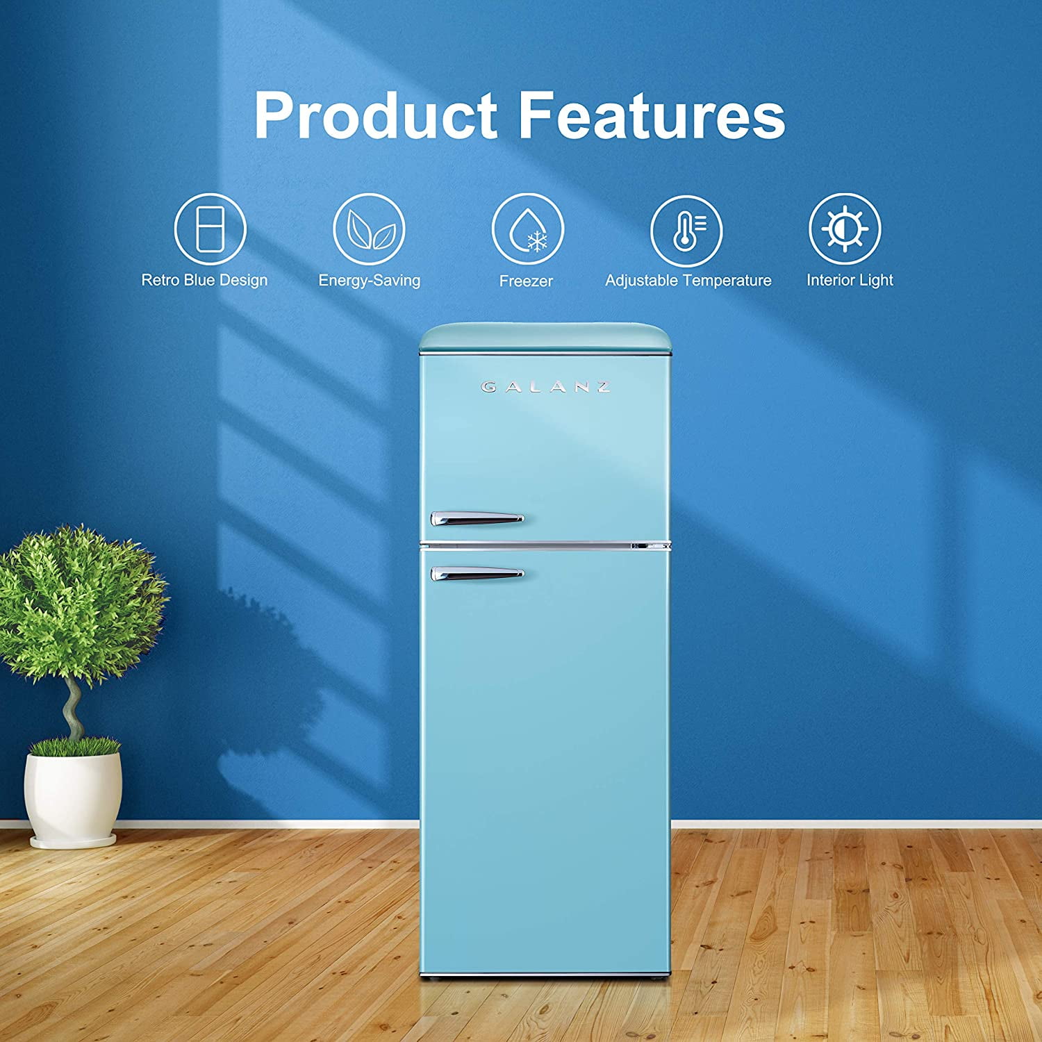 bebop blue fridge