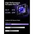 thumbnail image 7 of MINISFORUM X1-255 Mini PC AMD Ryzen 7 255 64GB RAM 1TB SSD Desktop Computer, HDMI2.1|DP2.0|2xUSB4 Output, 1x Oculink Port, 2.5G RJ45 Port/WiFi7/BT5.4, 7 of 7