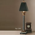 thumbnail image 2 of Uttermost Bellcord Mid-Century Resin Buffet Lamp in Black/Gray, 2 of 4