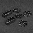 thumbnail image 4 of Ajuste ANGGREK 6 unids/set patrón de fibra de carbono ajuste lateral del coche manija botón cubierta para Ghibli 2014-17, 4 of 8