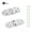 Nickel 2pcs, variant on 2pcs 180 Degree Foldable Flap Screw-On Hinges Folding Table Cabinet Door Rounded Corner Hinge
