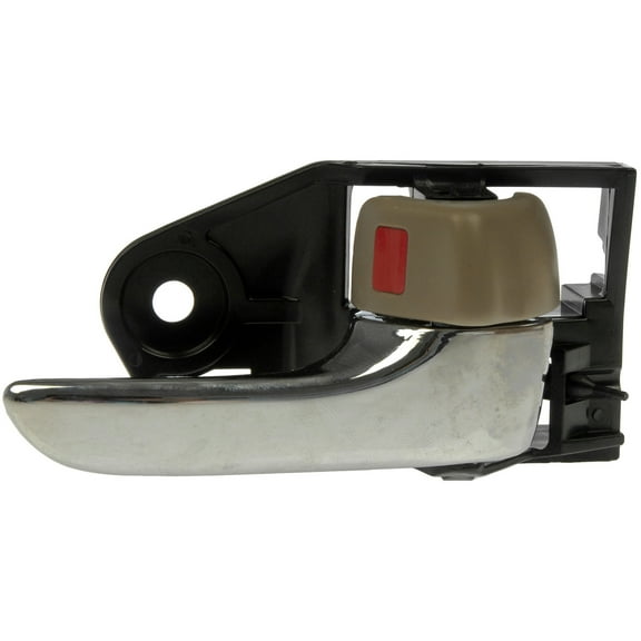 Dorman 81241 Interior Door Handle for Specific Toyota Models, Chrome Lever; Beige Knob