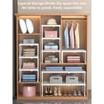 thumbnail image 3 of Cabinet Organizer Shelf, Expandable Closet Shelf Organizer Storage Rack Full Coverage Cabinet Shelves DIY Divider Separator for Cabinet Wardrobe Cupboard, 24cm Width, 3 of 7