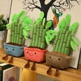 thumbnail image 4 of ZHaobin Stuffed Plush Plants Lifelike Potted Plant Plush Doll Succulent Pine Tree Cake Bamboo Cactus Pillow Cushion Toy Decor (22), 4 of 7