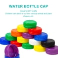 thumbnail image 2 of EeaseMX 200pcs Tapas de botellas de bricolaje Tapas de botellas de plástico Protección ambiental Tapas de botellas para niños, 2 of 8