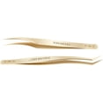 thumbnail image 6 of NAGARAKU Eyelash Extension Tweezers Gold Straight Isolation Professional Isolator Stainless Steel Precision ( N-02-2 ), 6 of 7