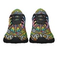 thumbnail image 5 of Hippie Peace Sign Shoes Sneakers Black Size 5, 5 of 7