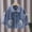 Blue A, variant on Girls Denim Jacket Toddler Jean Jacket Button Down Fashion Jeans Coat with Pockets Long Sleeve Outwear for Kids Blue 11-12 Years