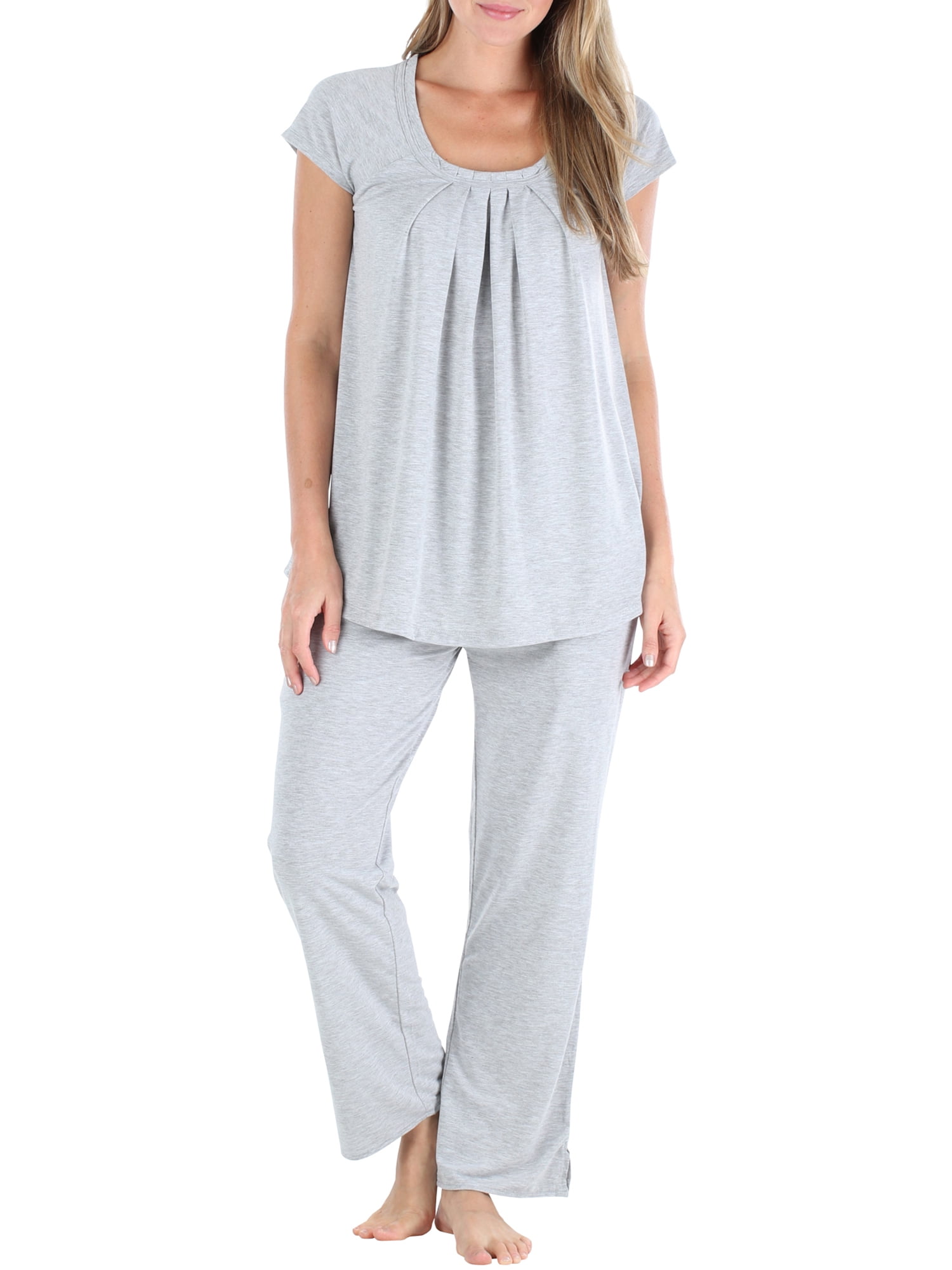 PajamaMania Women's Sleepwear Short Sleeve Pajamas PJ Set - Walmart.com