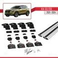 thumbnail image 5 of Compatible with Kia Seltos 2021-2024 ACE-2 Car Roof Rack Cross Bar Grey Aluminium 2 Bars, 5 of 9