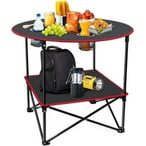 Portable camping table folding picnic table lightweight folding table waterproof canvas beach table