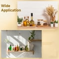 thumbnail image 5 of 5 Tier Spice Rack Organizer, 12" Wood Display Shelf with Clear Acrylic Sides, Tiered Storage for Cabinet, Perfect for Kitchen, Bathroom, or Office, 5 of 5
