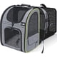thumbnail image 1 of Mochila para gatos con cremallera antiapertura, plegable, expandible, para perros, con ventana de malla, color negro, para perros, gatos, mascotas, 1 of 5