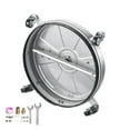 thumbnail image 1 of KFFKFF Laveuse à Pression de 18 Pouces pour Surfaces, Accessoires de Laveuse à Pression en Acier Inoxydable avec 4 Roues, PSI Max 4000, Connecteur Rapide 3/8, 2 Embouts de Pulvérisation, Poignée Double, 1 of 9
