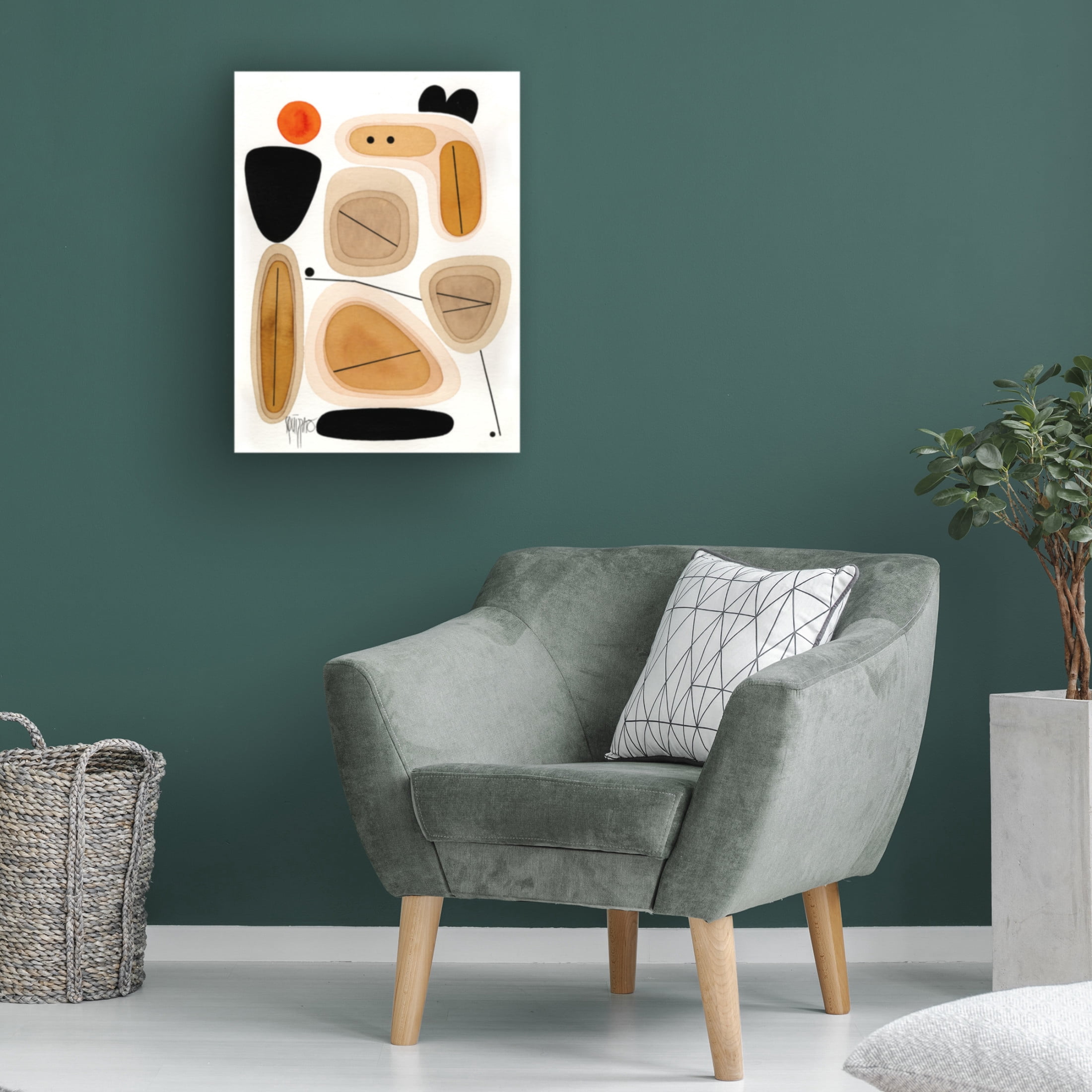 Canvas Wall Art - Antony Squizzato 'Giant Step' Wall Art for Living Room, Bedroom, or Office Décor by Trademark Fine Art - 35 x 47 Inches