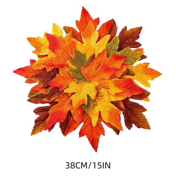 Kyusrd Fall Decor for Home,Fall Thanksgiving Halloween Maple Leaf Placemat Washable Stables Heat Safe Decorative Mat For Dining Room Kitchen Table Home Party Decor