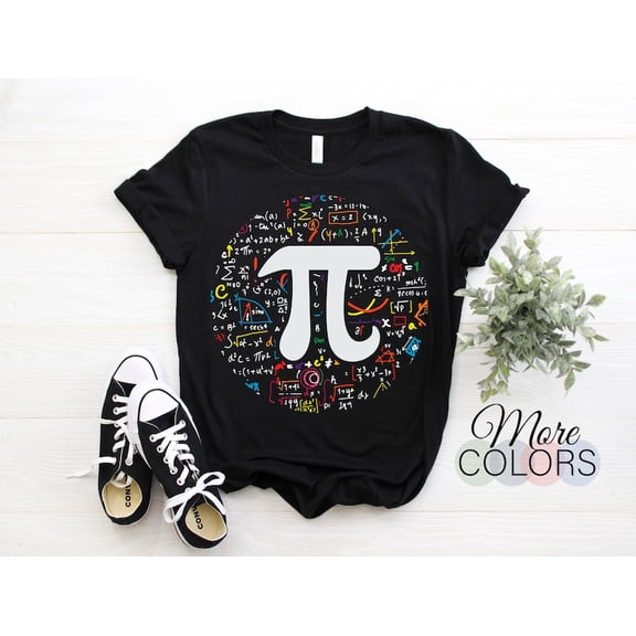 Pi Day Spiral T-shirt, Mathematical Nerd Science T-shirt, Pi 3.14 Ratio Algebra Symbol Teacher Gift