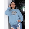 thumbnail image 2 of Cute Baby Elephant. Sweatshirt Women -Image by Shutterstock, Female Medium, 2 of 4