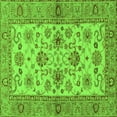 thumbnail image 1 of Ahgly Company Indoor Square Abstract Green Modern Area Rugs, 4' Square, 1 of 4