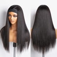 thumbnail image 4 of Peluca con diadema Unvizossa, pelo humano brasileño liso, 45 cm, 4 of 6