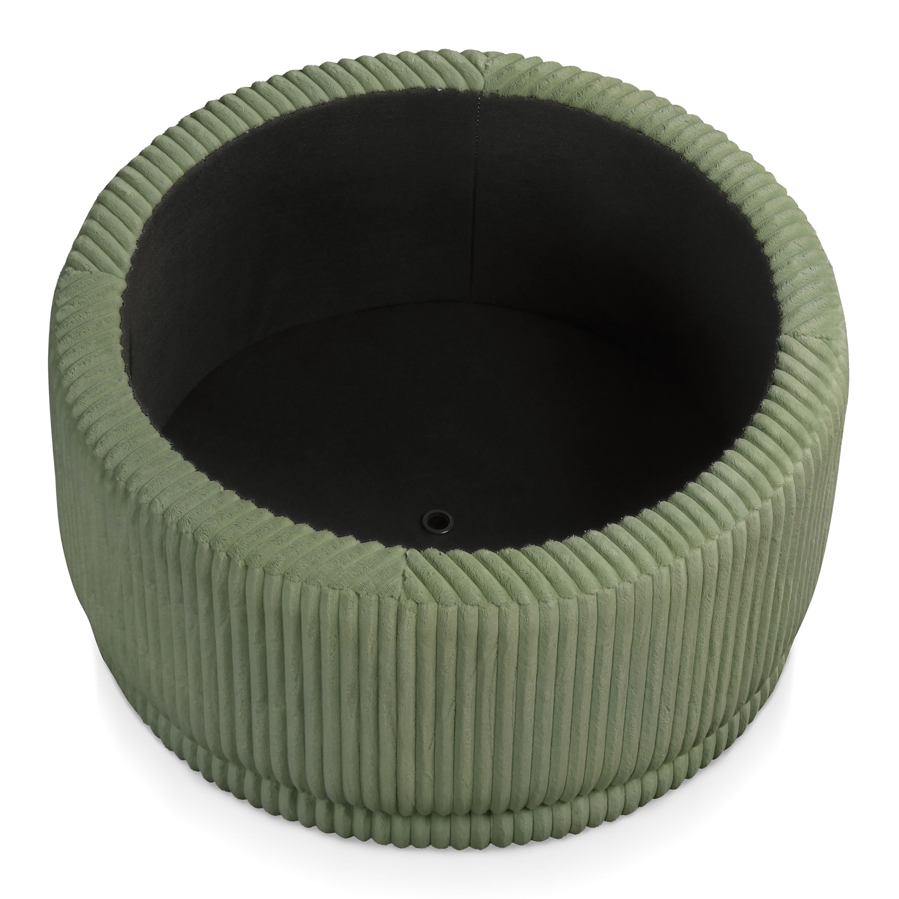 Furniture of America Cheri Modern Chenille Flip Top Storage Ottoman, Green