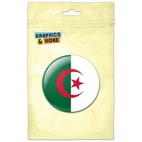 Algeria National Country Flag Refrigerator Button Magnet