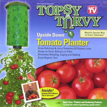 Topsy Turvy Upside Down Tomato Vegetable Planter Organic Home Garden Seen On TV 