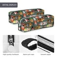thumbnail image 4 of Yiaed Alcohol Bottles Print Leather Pencil Case - Leather Pen Pencil Holder - Elegant & Practical Pencil Pouch for Work & Office, 4 of 7