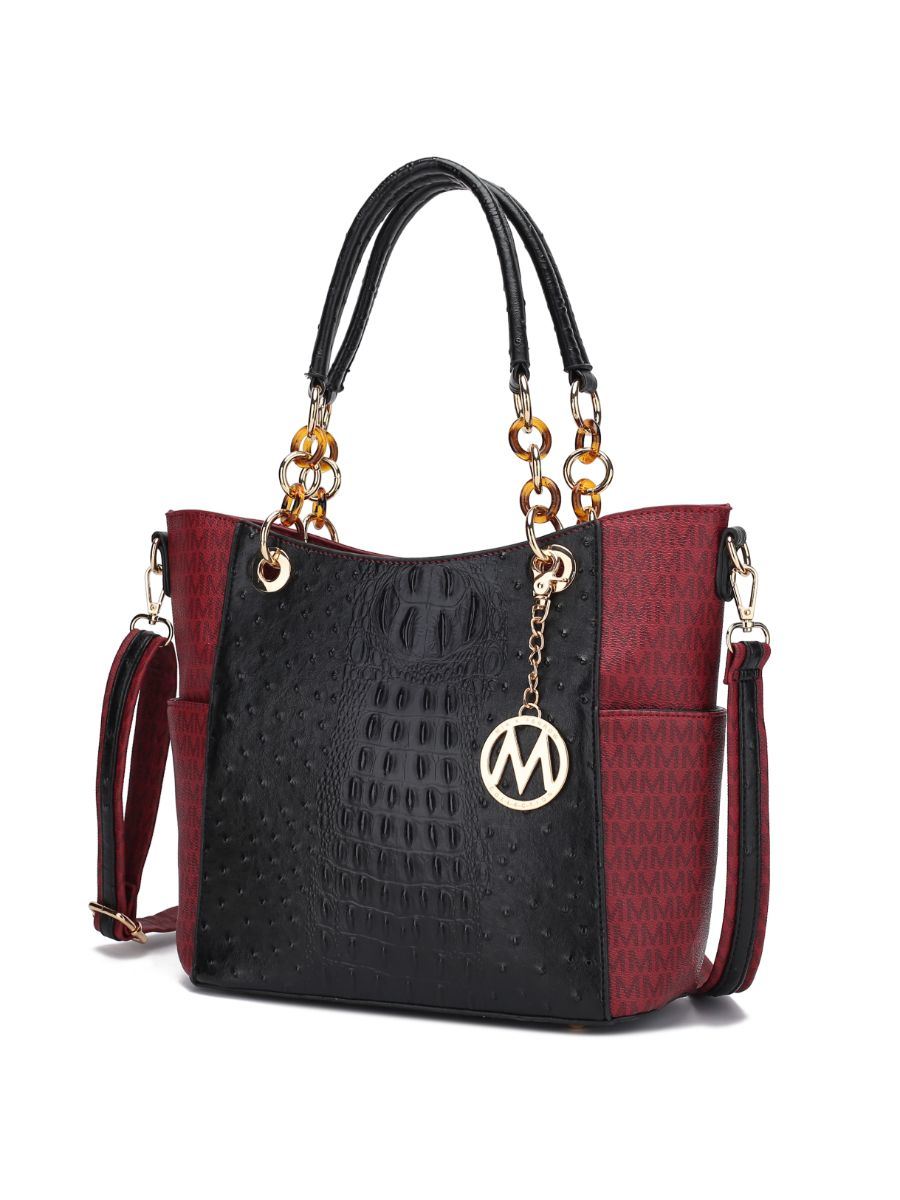 MKF Collection Miriam  Vegan Leather Women's Signature Tote Handbag by Mia K. - Black - image 5 of 27