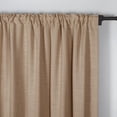 thumbnail image 4 of TWOPAGES Natural Linen Room Darkening Curtain 4 in 1 Header, Walnut 50Wx108L Kyla Collection ( 1 Panel ), 4 of 8