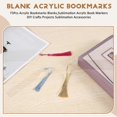 thumbnail image 4 of 73Pcs Acrylic Bookmarks Blanks,Sublimation Acrylic Book Markers, DIY Crafts Projects Sublimation Acc, 4 of 5