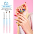 thumbnail image 2 of unbranded 3Ud Pinceles De Nail Art Con Mango Ligero Para Fácil Y Cómodo En Multicolores, 2 of 7