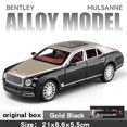 thumbnail image 1 of Diecast 1:24 Scale Bentley Mulsanne Alloy Model Car Collection Vehicle Simulation Sound & Light Metal Toy Car Toy For Kids Gift Gold with box, 1 of 6