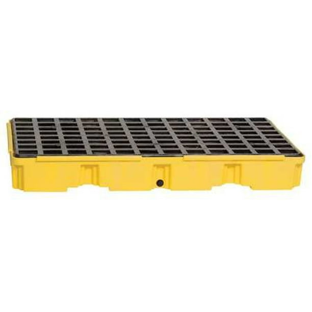 EAGLE 1632D Drum Spill Containment Platform, 30 gal Spill Capacity, 2